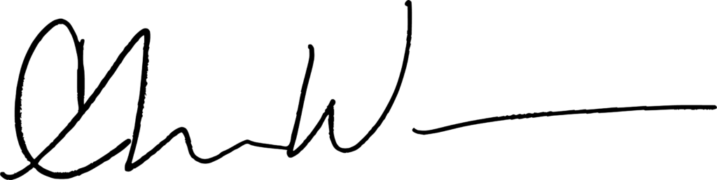 Chris Wielinski signature