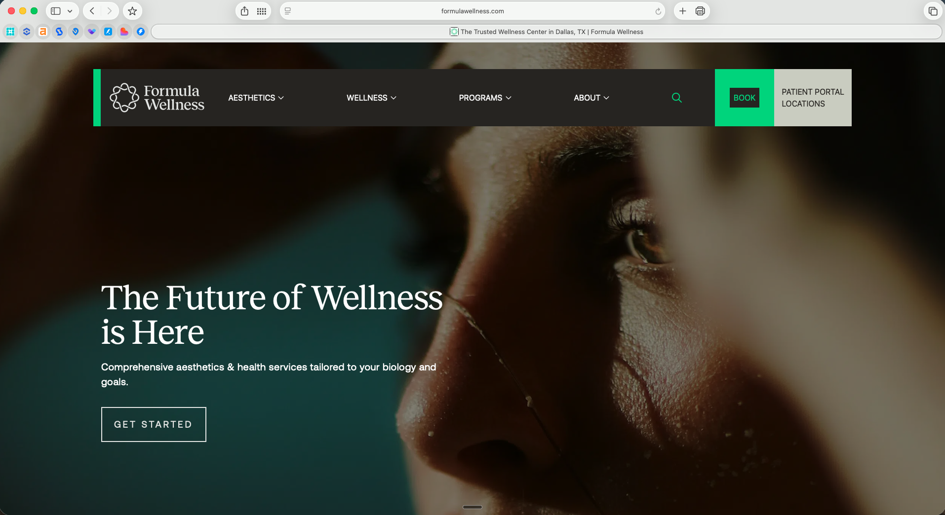 formula-wellness website screenshot