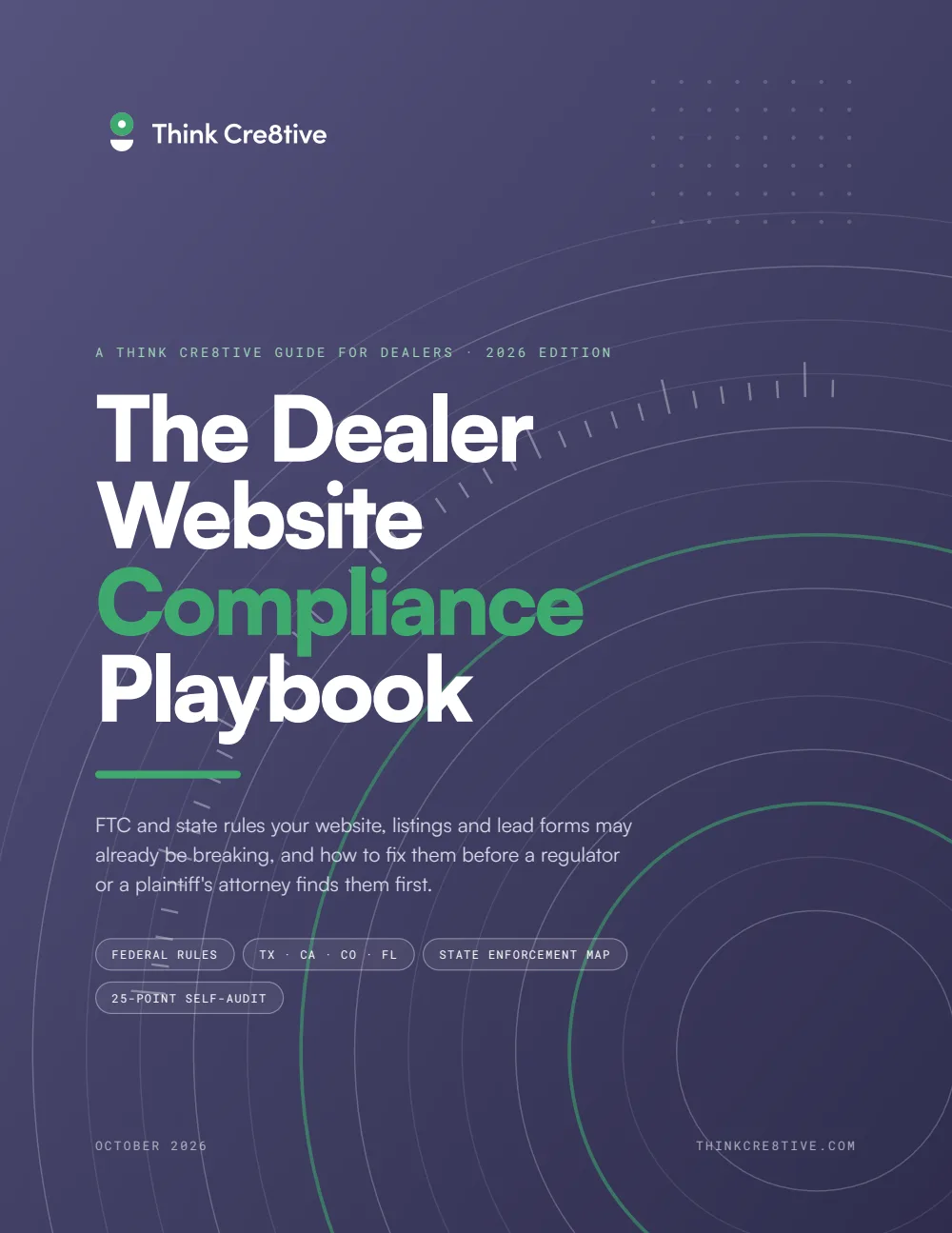 Cover of The Dealer Website Compliance Playbook